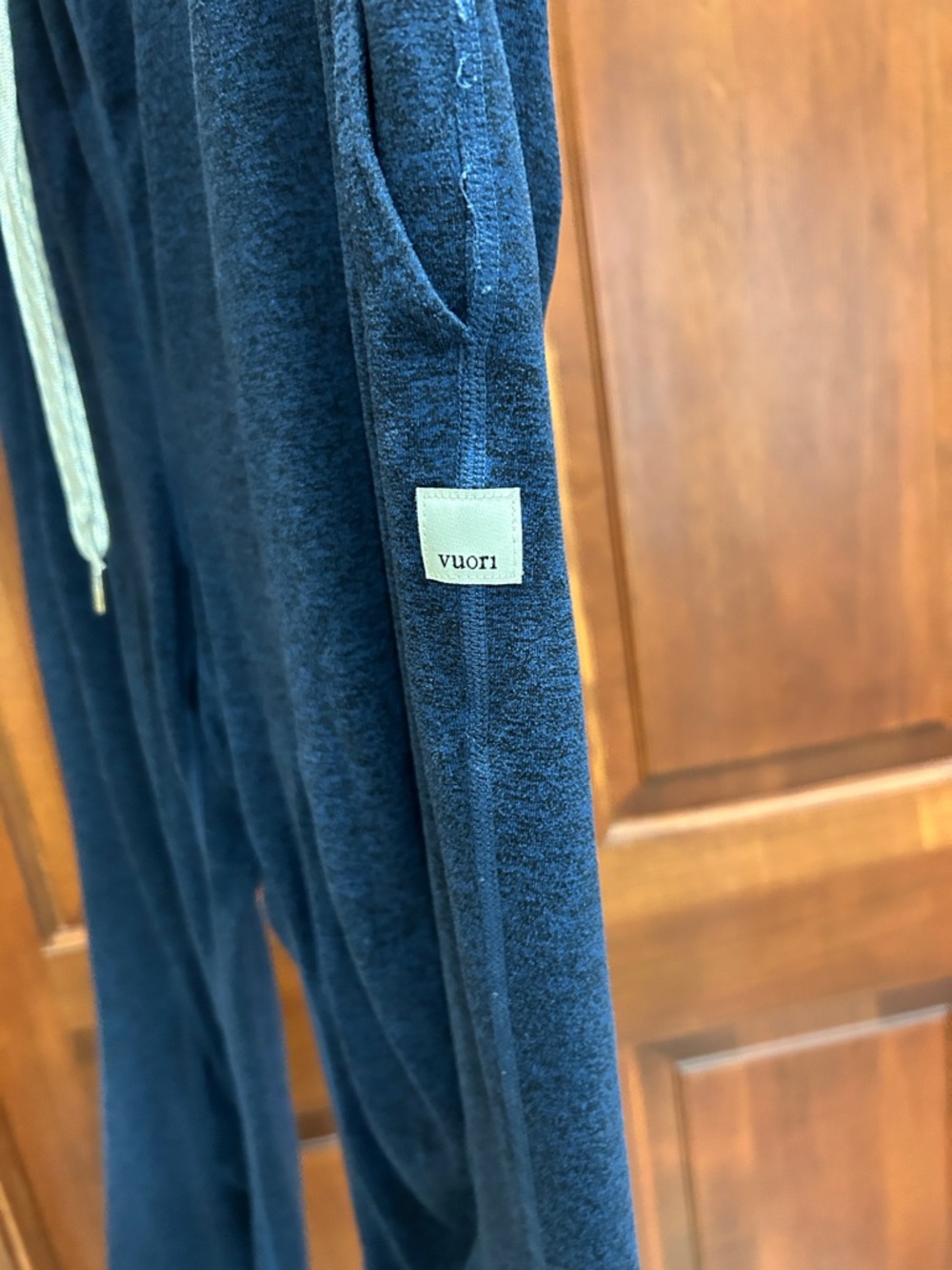 Vuori Navy Blue Track Joggers with Drawstring - Picture 5 of 6